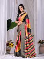 Thumbnail for Aastha Fashion Multi Soft Lichi Silk Printed Saree - Distacart