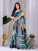 Thumbnail for Aastha Fashion Multi Soft Lichi Silk Printed Saree - Distacart