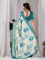 Thumbnail for Aastha Fashion Multi Soft Lichi Silk Printed Saree - Distacart