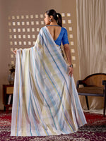 Thumbnail for Aastha Fashion White Monsoon Printed Saree - Distacart