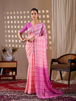 Thumbnail for Aastha Fashion Pink Monsoon Printed Saree - Distacart