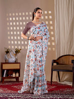 Thumbnail for Aastha Fashion Multi Monsoon Printed Saree - Distacart