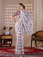 Thumbnail for Aastha Fashion Multi Monsoon Printed Saree - Distacart