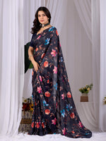 Thumbnail for Aastha Fashion Multi Monsoon Printed Saree - Distacart