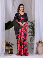 Thumbnail for Aastha Fashion Multi Soft Satin Georgette Printed Saree - Distacart