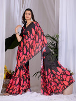 Thumbnail for Aastha Fashion Multi Soft Satin Georgette Printed Saree - Distacart