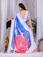 Thumbnail for Aastha Fashion Multi Soft Satin Georgette Printed Saree - Distacart