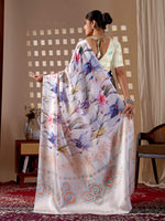 Thumbnail for Aastha Fashion Multi Soft Satin Georgette Printed Saree - Distacart