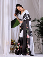 Thumbnail for Aastha Fashion Multi Soft Satin Georgette Printed Saree - Distacart