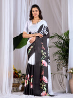 Thumbnail for Aastha Fashion Multi Soft Satin Georgette Printed Saree - Distacart