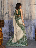 Thumbnail for Aastha Fashion Green Munga Cotton Printed Saree - Distacart