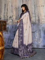Thumbnail for Aastha Fashion Lavender Munga Cotton Printed Saree - Distacart
