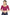 Aastha Fashion Magenta Art silk U Neck Matty Work In Sleeve Readymade Blouse