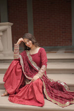 Thumbnail for Aastha Fashion Gajri Faux Georgette Sequins & thread Embroidered work Party Wear Designer Gown