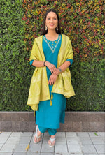 Thumbnail for Aastha Fashion Rama Roman Silk Hand Work Festival Wear Suit - Distacart