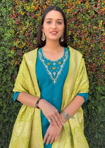 Thumbnail for Aastha Fashion Rama Roman Silk Hand Work Festival Wear Suit - Distacart