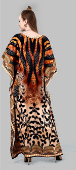 Thumbnail for Aastha Fashion Multi Color Polyester Crepe Digital Print With Stone Work Kaftan