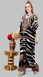 Thumbnail for Aastha Fashion Multi Color Polyester Crepe Digital Print With Stone Work Kaftan