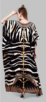 Thumbnail for Aastha Fashion Multi Color Polyester Crepe Digital Print With Stone Work Kaftan
