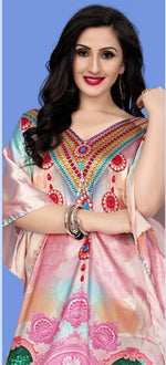 Thumbnail for Aastha Fashion Multi Smooth Satin Glamorous Festival Wear Kaftan