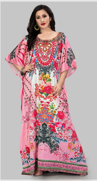 Aastha Fashion Multi Smooth Satin Glamorous Festival Wear Kaftan