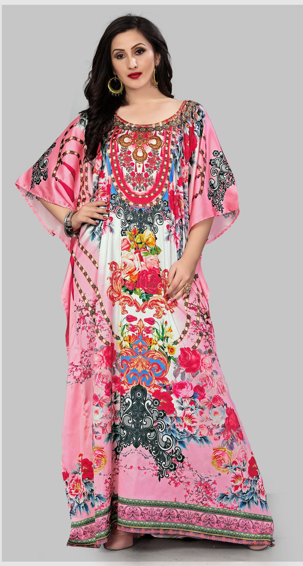 Aastha Fashion Multi Smooth Satin Glamorous Festival Wear Kaftan