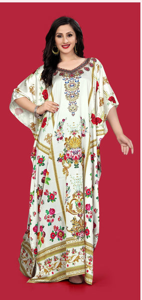 Aastha Fashion Multi Smooth Satin Glamorous Festival Wear Kaftan