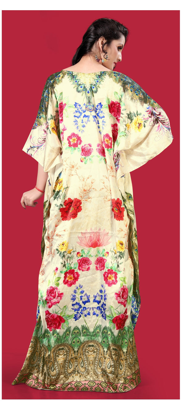 Aastha Fashion Multi Smooth Satin Glamorous Festival Wear Kaftan