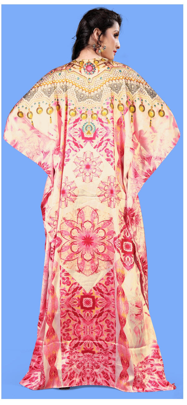 Aastha Fashion Multi Smooth Satin Glamorous Festival Wear Kaftan