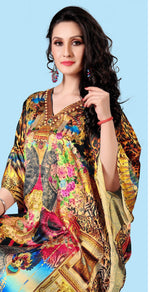 Thumbnail for Aastha Fashion Multi Smooth Satin Glamorous Festival Wear Kaftan