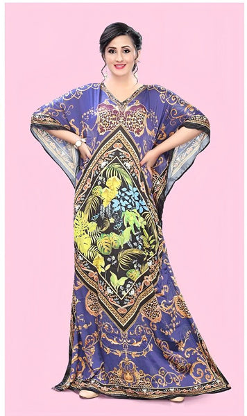 Aastha Fashion Multi Smooth Satin Glamorous Festival Wear Kaftan