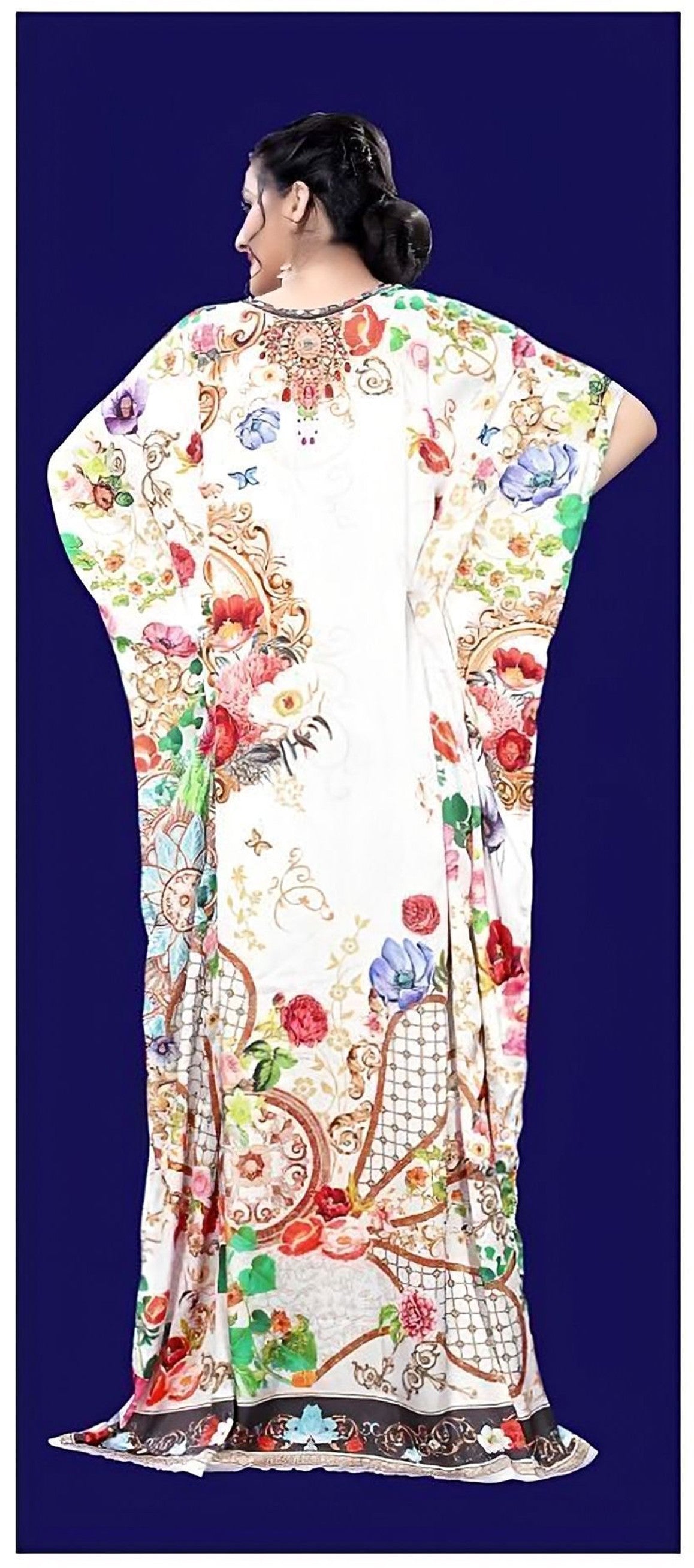 Aastha Fashion Multi Smooth Satin Glamorous Festival Wear Kaftan