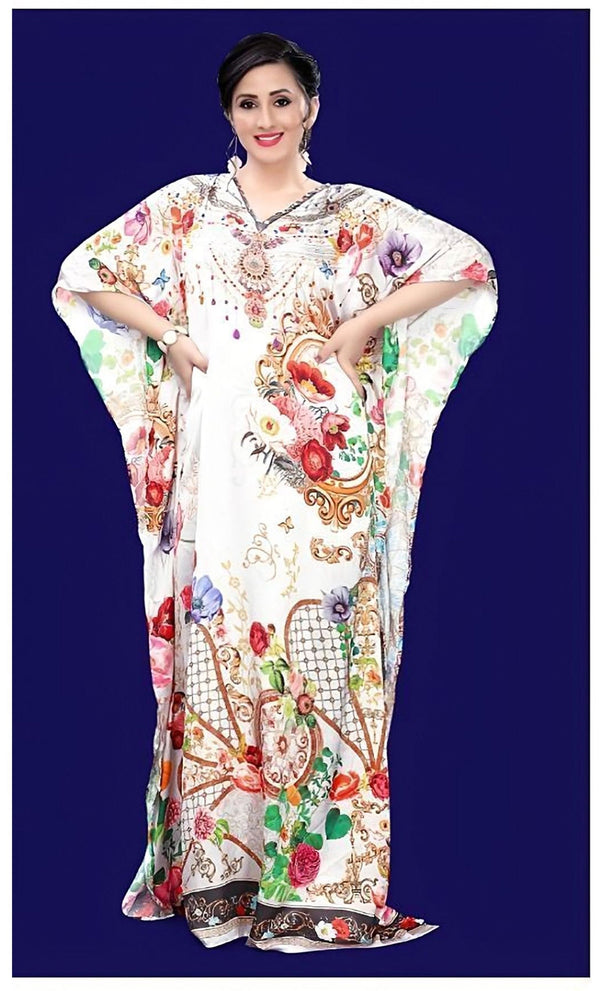 Aastha Fashion Multi Smooth Satin Glamorous Festival Wear Kaftan