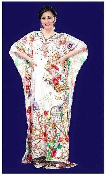 Aastha Fashion Multi Smooth Satin Glamorous Festival Wear Kaftan