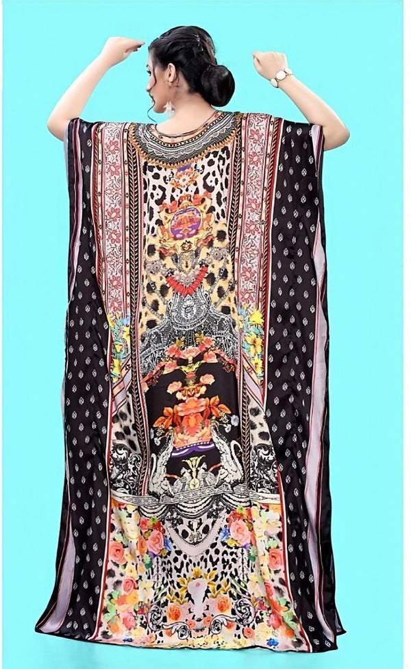Aastha Fashion Multi Smooth Satin Glamorous Festival Wear Kaftan