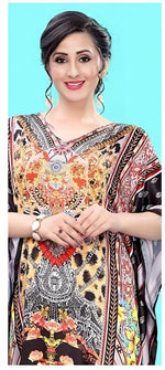 Thumbnail for Aastha Fashion Multi Smooth Satin Glamorous Festival Wear Kaftan