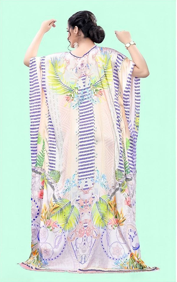 Aastha Fashion Multi Smooth Satin Glamorous Festival Wear Kaftan