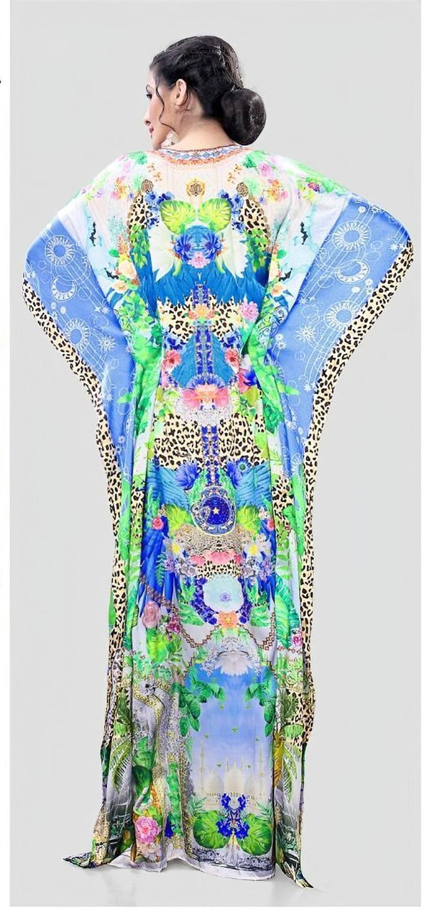 Aastha Fashion Multi Smooth Satin Glamorous Festival Wear Kaftan