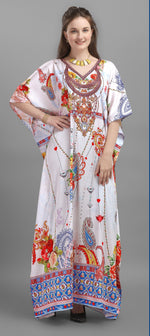 Thumbnail for Aastha Fashion Multi Smooth Satin Glamorous Festival Wear Kaftan