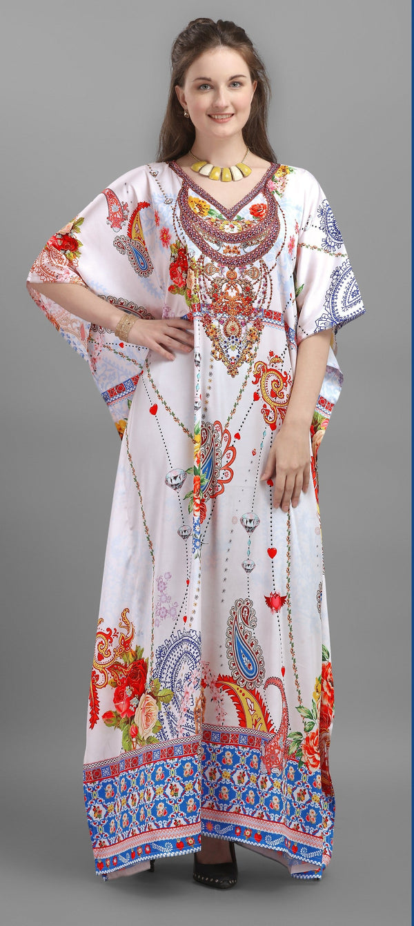 Aastha Fashion Multi Smooth Satin Glamorous Festival Wear Kaftan