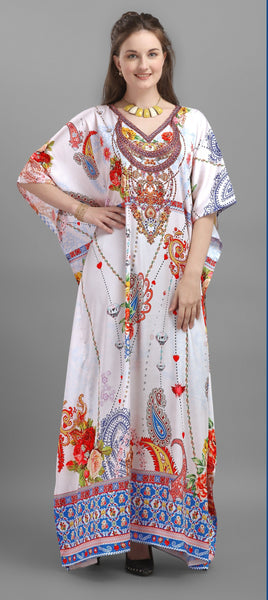 Aastha Fashion Multi Smooth Satin Glamorous Festival Wear Kaftan