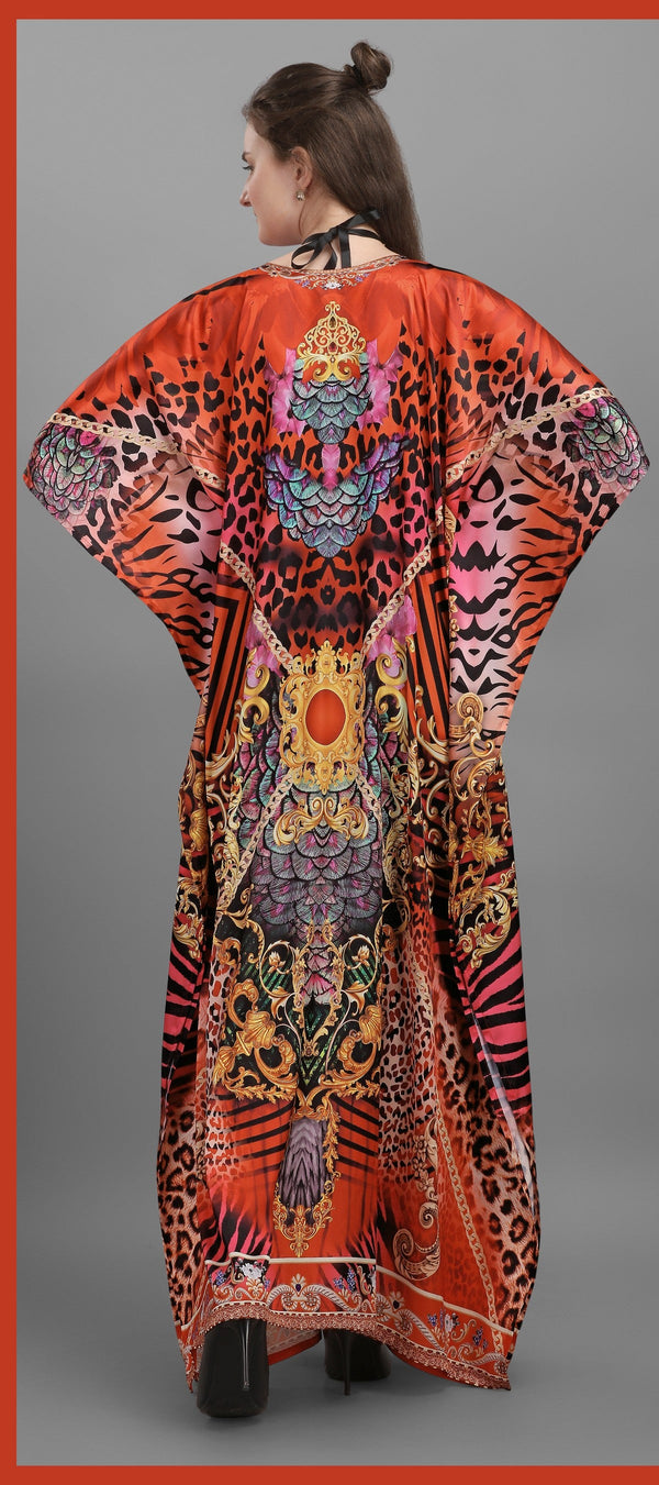 Aastha Fashion Multi Smooth Satin Glamorous Festival Wear Kaftan