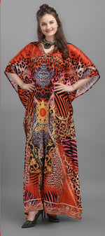 Thumbnail for Aastha Fashion Multi Smooth Satin Glamorous Festival Wear Kaftan