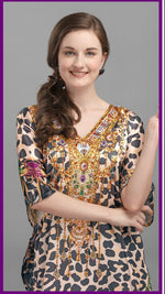 Thumbnail for Aastha Fashion Multi Smooth Satin Glamorous Festival Wear Kaftan
