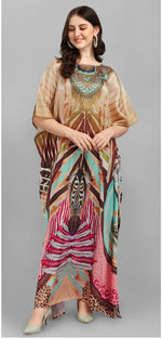 Thumbnail for Aastha Fashion Multi Smooth Satin Glamorous Festival Wear Kaftan