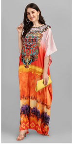 Thumbnail for Aastha Fashion Multi Smooth Satin Glamorous Festival Wear Kaftan