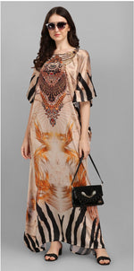 Thumbnail for Aastha Fashion Multi Smooth Satin Glamorous Festival Wear Kaftan