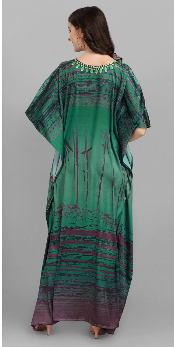 Aastha Fashion Multi Smooth Satin Glamorous Festival Wear Kaftan