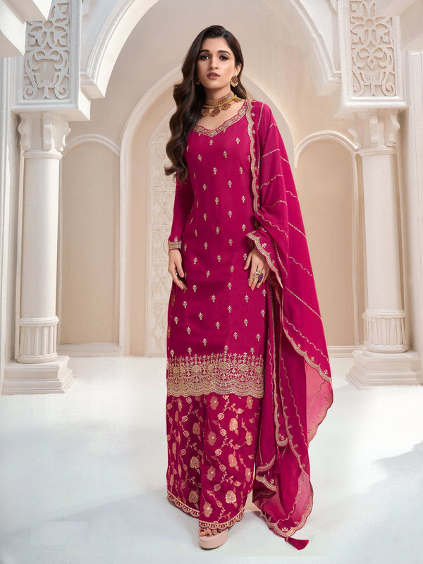 Aastha Fashion Rani Chinon Glamorous Festival Wear Pakistani Suit