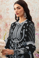 Thumbnail for Aastha Fashion Black Faux Georgette Glamorous Festival Wear Pakistani Suit